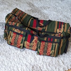 Andean Cuzco blanket large duffel bag